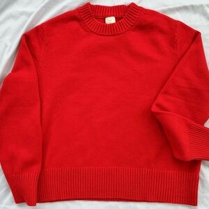 A New Day Sz M Women’s Ultra Soft Crewneck Sweater in Vibrant Red - Holiday Top